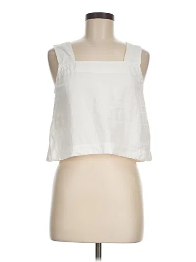 Pre-owned Madewell Sleeveless Blouse In White