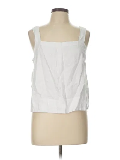 Pre-owned Madewell Sleeveless Blouse In White