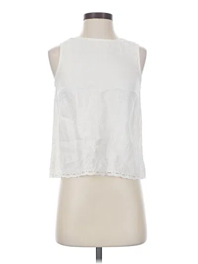Pre-owned Madewell Sleeveless Blouse In White