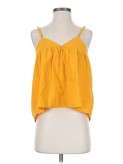 Madewell Sleeveless Blouse In Yellow