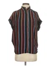 Madewell Sleeveless Button Down Shirt In Multi