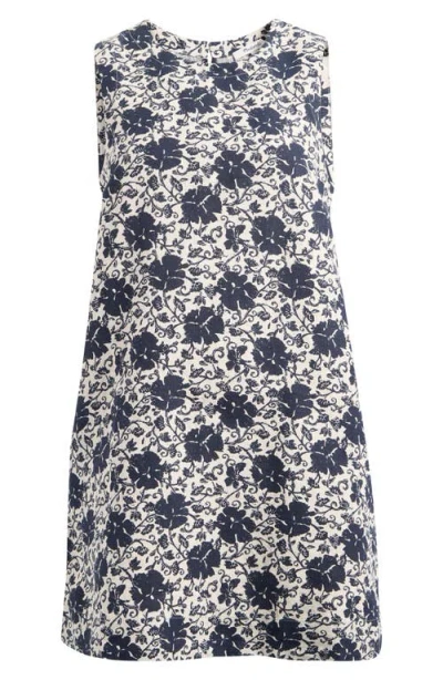 Madewell Sleeveless Mini Shift Dress In Brown