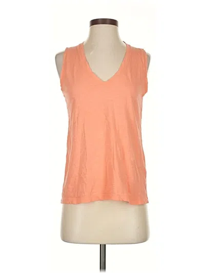 Pre-owned Madewell Sleeveless T-shirt In Orange