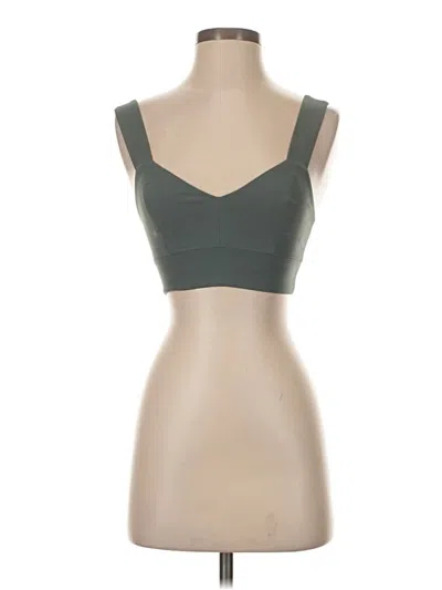 Madewell Sleeveless Top Green Sweetheart Neckline Tops