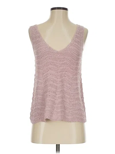 Madewell Sleeveless Top Pink Sweetheart Neckline Tops
