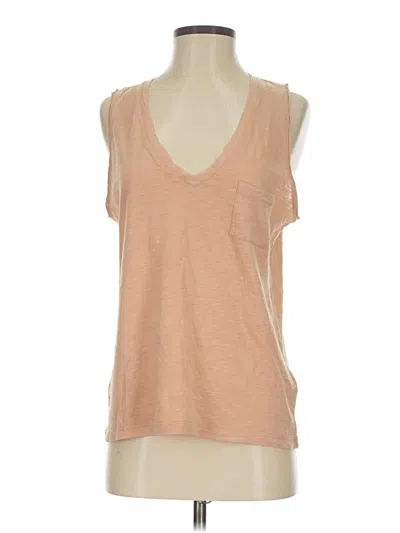 Pre-owned Madewell Sleeveless T-shirt In Brown