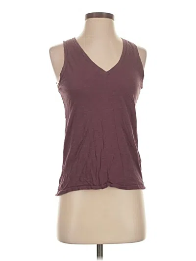 Pre-owned Madewell Sleeveless T-shirt In Burgundy