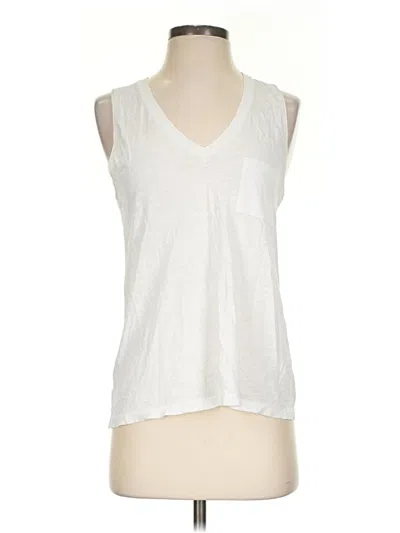 Pre-owned Madewell Sleeveless T-shirt In Ivory
