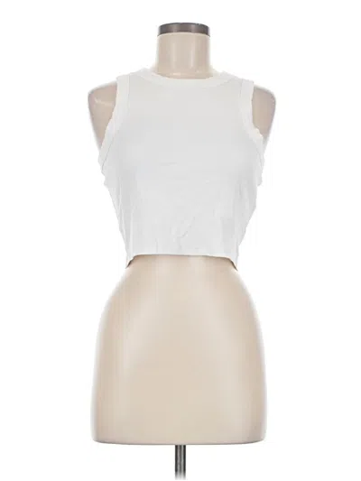 Pre-owned Madewell Sleeveless T-shirt In Ivory