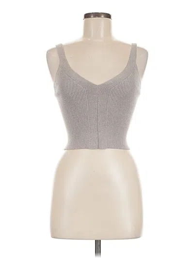 Madewell Sleeveless T-shirt In Tan