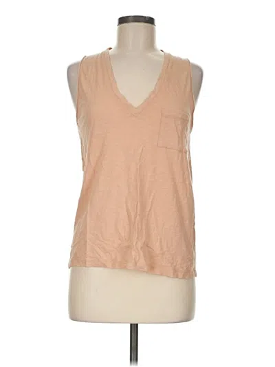 Pre-owned Madewell Sleeveless T-shirt In Tan