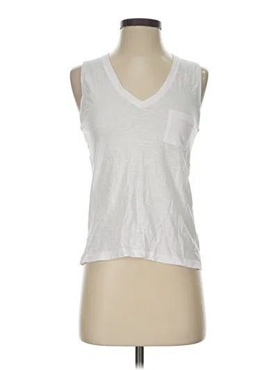 Pre-owned Madewell Sleeveless T-shirt In White