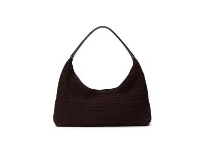 Madewell Slouchy Shoulder Bag Suede Woven Shoulder Handbags Dark Carob: One Size In Brown