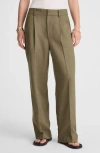 Madewell Slouchy Straight Leg Twill Pants In Gray