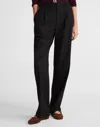 Madewell Slouchy Straight Pants In Black