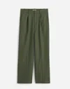 Madewell Slouchy Straight Pants In Dark Loden