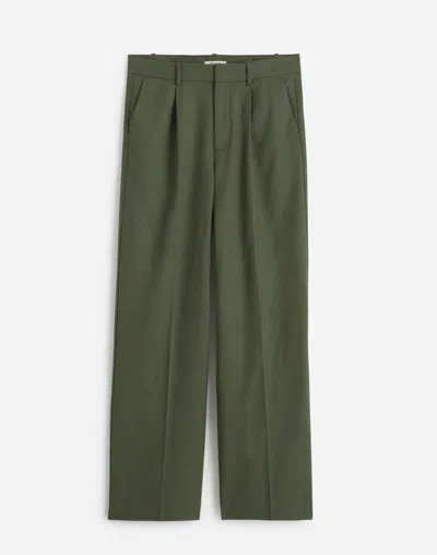 Madewell Slouchy Straight Pants In Dark Loden