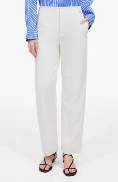 Madewell Slouchy Straight Pants In White