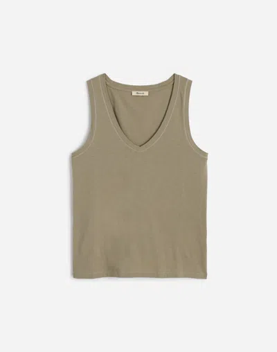 Madewell Slub Relaxed V-neck Tank
