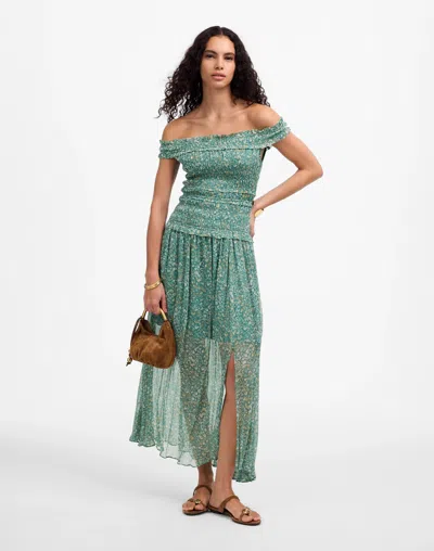 Madewell Smocked Off-shoulder Dress