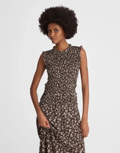 Madewell Smocked Sleeveless Midi Dress