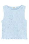 Madewell Smocked Tank Top