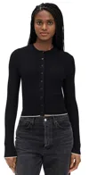 Madewell Snowy Lace Cole Cardigan Black