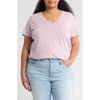 Madewell Soft Fade Cotton T-shirt In Classic Lilac