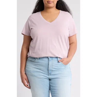 Madewell Soft Fade Cotton T-shirt In Classic Lilac