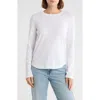 Madewell Soft Fade Long Sleeve T-shirt In White