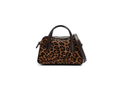 Madewell Soft Grain Sm Satchel: Haircalf Shoulder Handbags Caramel Multi: One Size