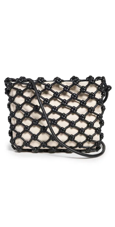 Madewell Soft Knot Crossbody Bag Knotted Net True Black Multi