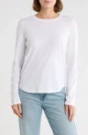 Madewell Soft Fade Long Sleeve T-shirt In White