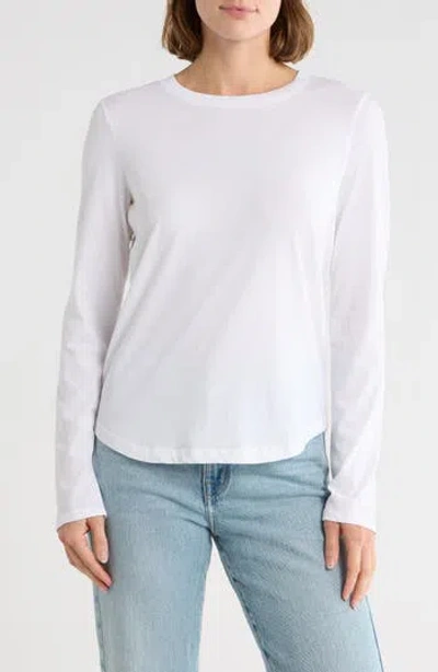 Madewell Softfade Long Sleeve T-shirt In White