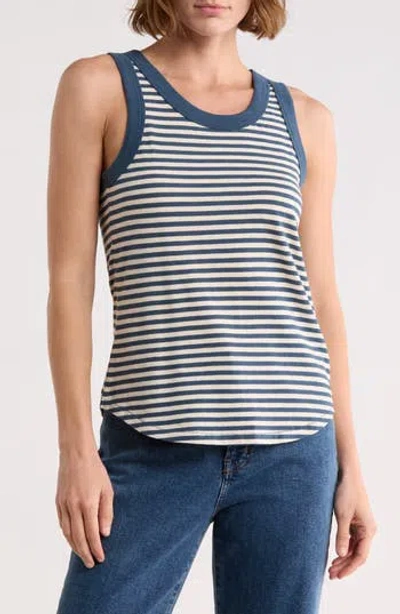 Madewell Softfade Scoop Tank In Blue