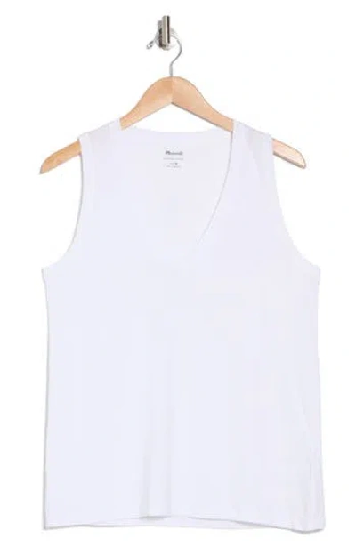 Madewell Softfade V-neck Tank In White