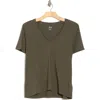 Madewell Softfade V-neck Tee In Green
