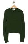 Madewell Solid Relaxed Cotton Sweater In Green
