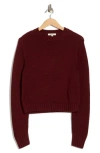 Madewell Solid Relaxed Cotton Sweater In Red