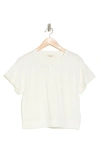 Madewell Sonoma Boxy Henley In Soft White