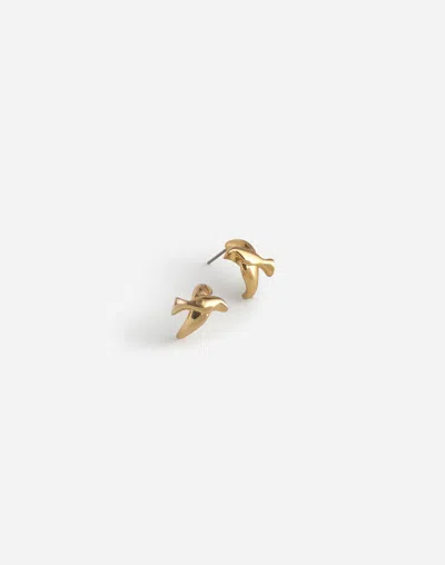 Madewell Sparrow Hoop Earrings In Gold