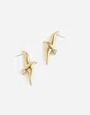 Madewell Sparrow Statement Earrings In Polished Bronze