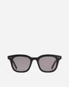 Madewell Square Acetate Sunglasses In True Black