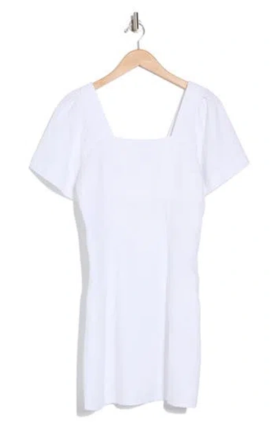 Madewell Square Neck Minidress In Eyelet White