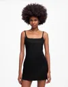 Madewell Square Neck Romper In Black