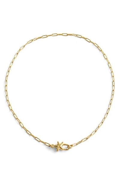 Madewell Star Paperclip Chain Necklace In Gold