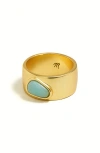 MADEWELL STONE COLLECTION AMAZONITE CHUNKY RING