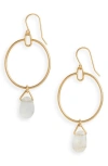 MADEWELL MADEWELL STONE COLLECTION CHRYSOPRASE STATEMENT EARRINGS