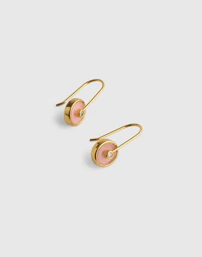 Madewell Stone Inlay Coin Earrings