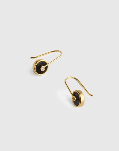 Madewell Stone Inlay Coin Earrings